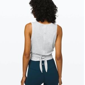 Lululemon gray Time to Restore Tank